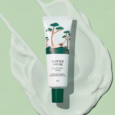 Crème Cica apaisante au pin, hydratante, cosmétiques coréens, Kbeauty, échantillon