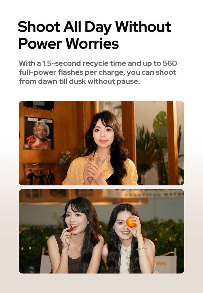 Godox iT30Pro S Camera Flash Touch Power Recovery Lightweight Design with Charging 560 Full Flashes Light Control Diffuser for Sony TTL-Compatible