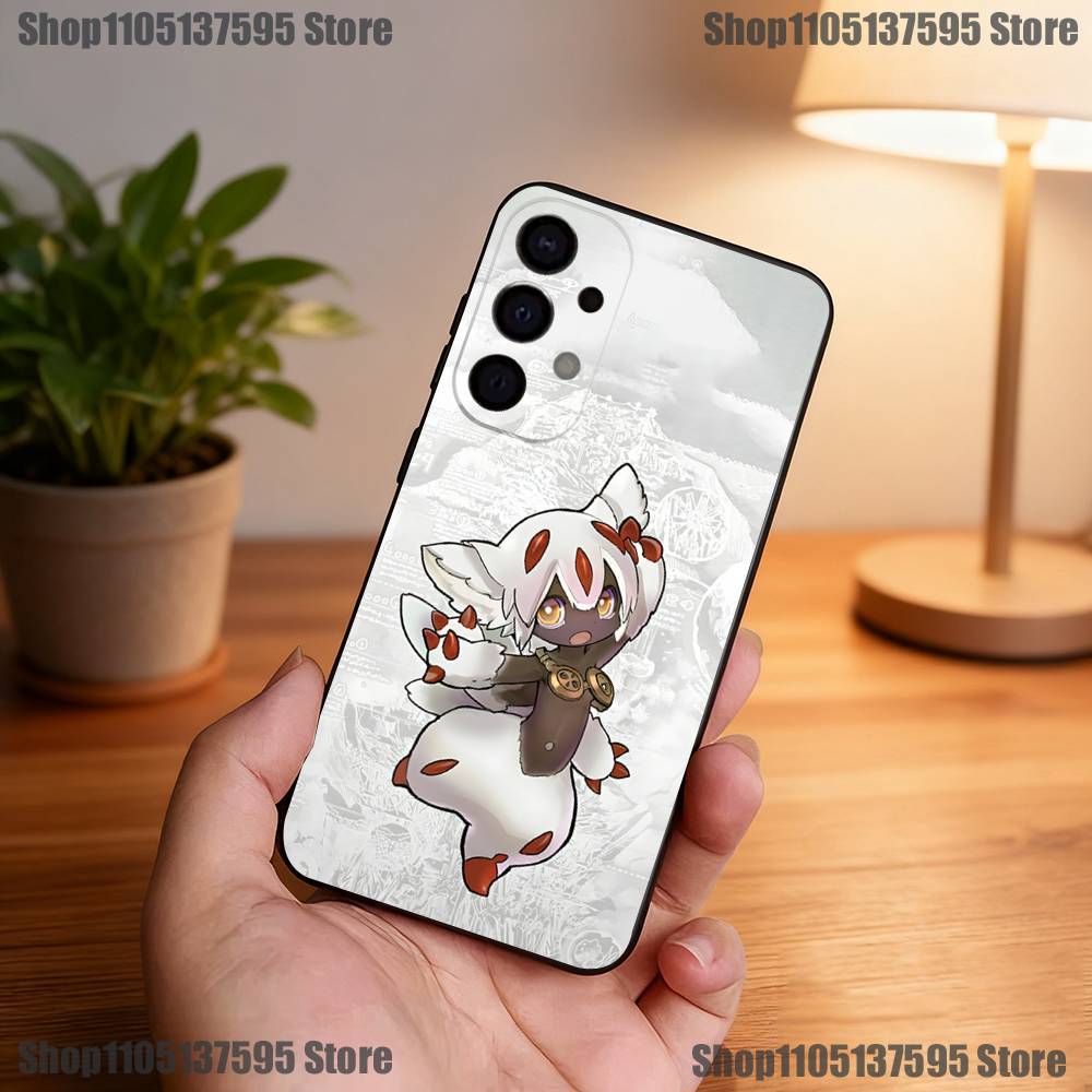 Anime Made In A-Abyss F-Faputa Phone Case For Samsung S25,S24,S21,S22,S23,S30,Ultra,S20,Plus,Fe,Lite,5G Black Cover