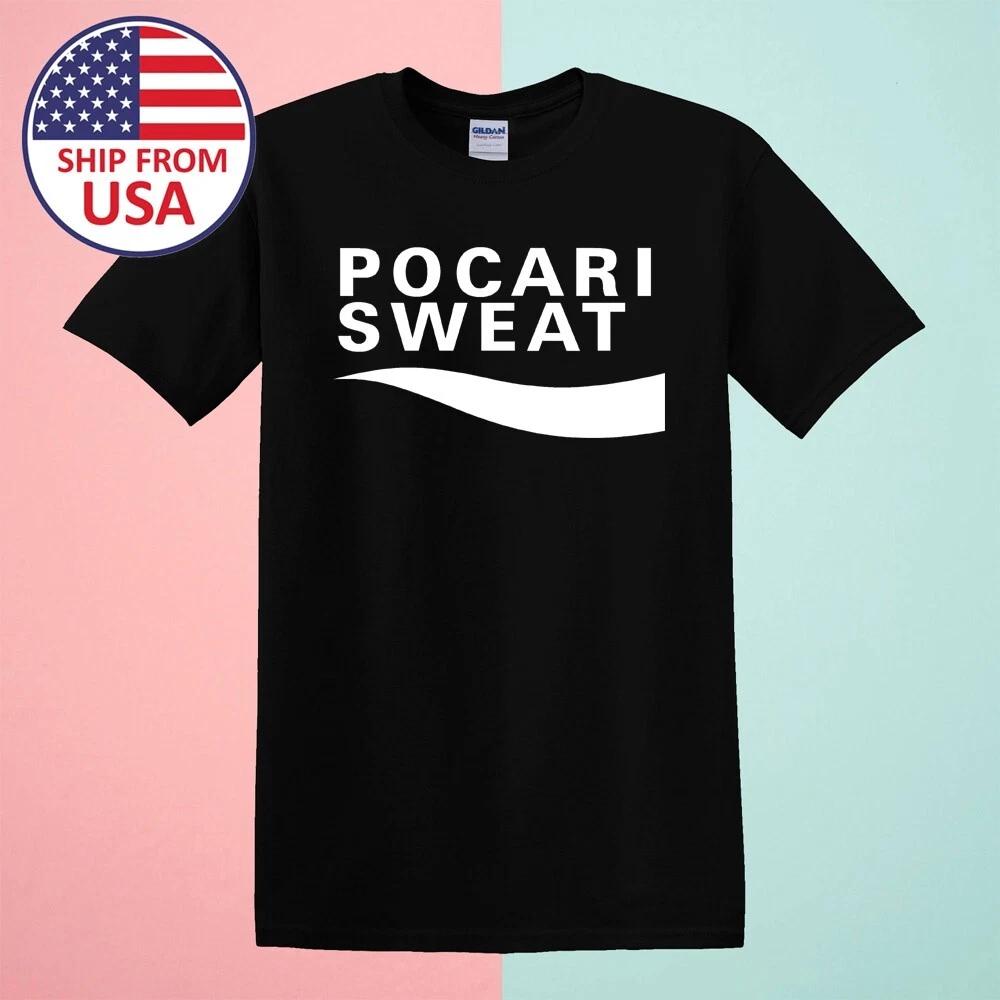 Pocari Sweat Men s Black Size S-5XL S