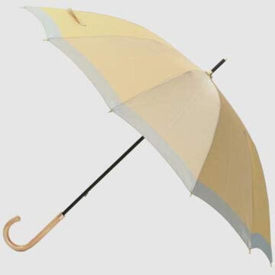 Makita Shoten Rain Long carbon fiber Manual Made in 33722112 Women's Umbrella, Umbrella, Umbrella, SCENE, Beige/Blue, 12-rib frame, opening, Japan,