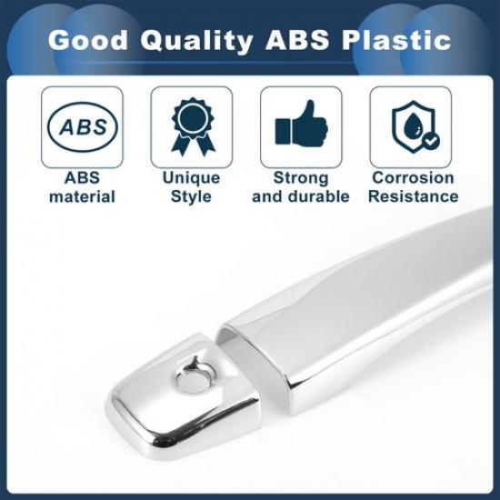 Car Door Handle Cover Trim Side Door Handle Cover For Nissan Rogue Silver Tone