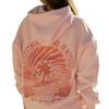 Women's "Everything Comes In Waves" Velvet Hoodie Sweatshirt