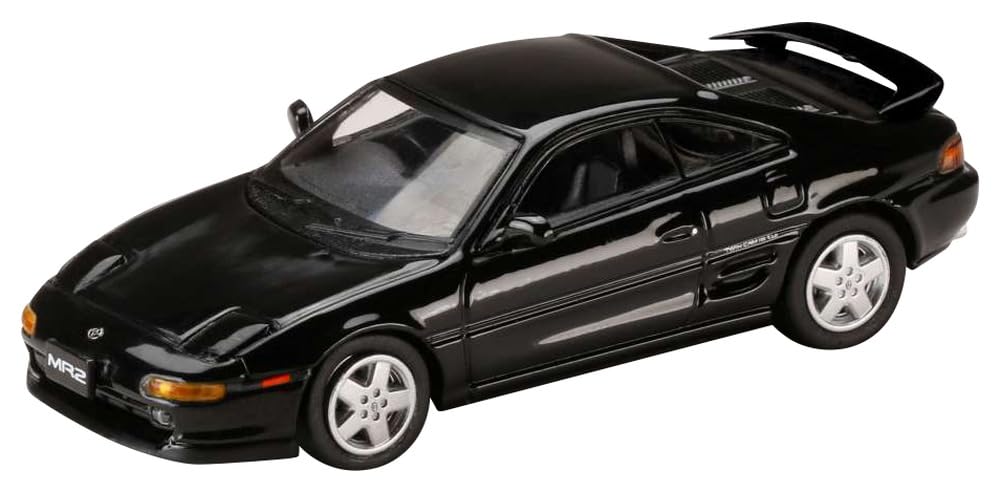 Hobby Japan HJ64 Scale Toyota MR2 Black Finished Model HJ643045BK 1/64 (SW20) GT-S (1993)
