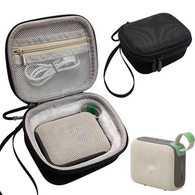 Hard Carrying Case for JBL Go 4 Portable Speaker Anti-scratch Shockproof Travel Protective Case with Hand Rope & Carabiner