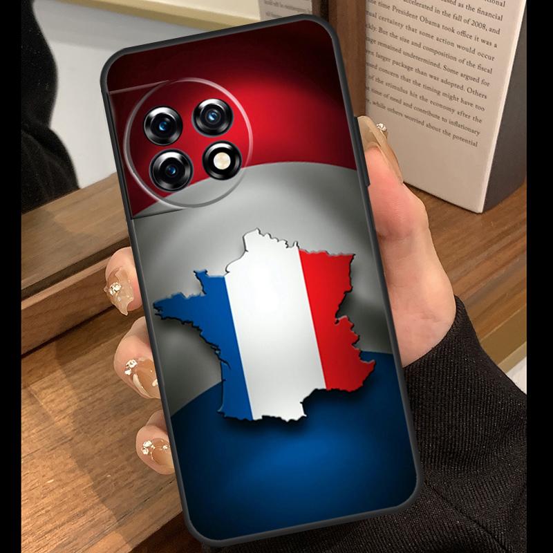 France Flag Case For OnePlus 15R 13R 13T 12R 15 13 12 11 10 Pro 10T Nord CE 3 4 Lite N20 N30 Nord 5 Cover