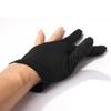 Breathable Pool Cue Gloves Black Billiards Glove Three-finger Gloves  Fitness Sports Accessories