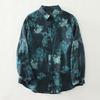 Autumn New Floral Print Cotton Long Sleeve Blouse Casual Loose Plus Size Women Tops Tees Shirts