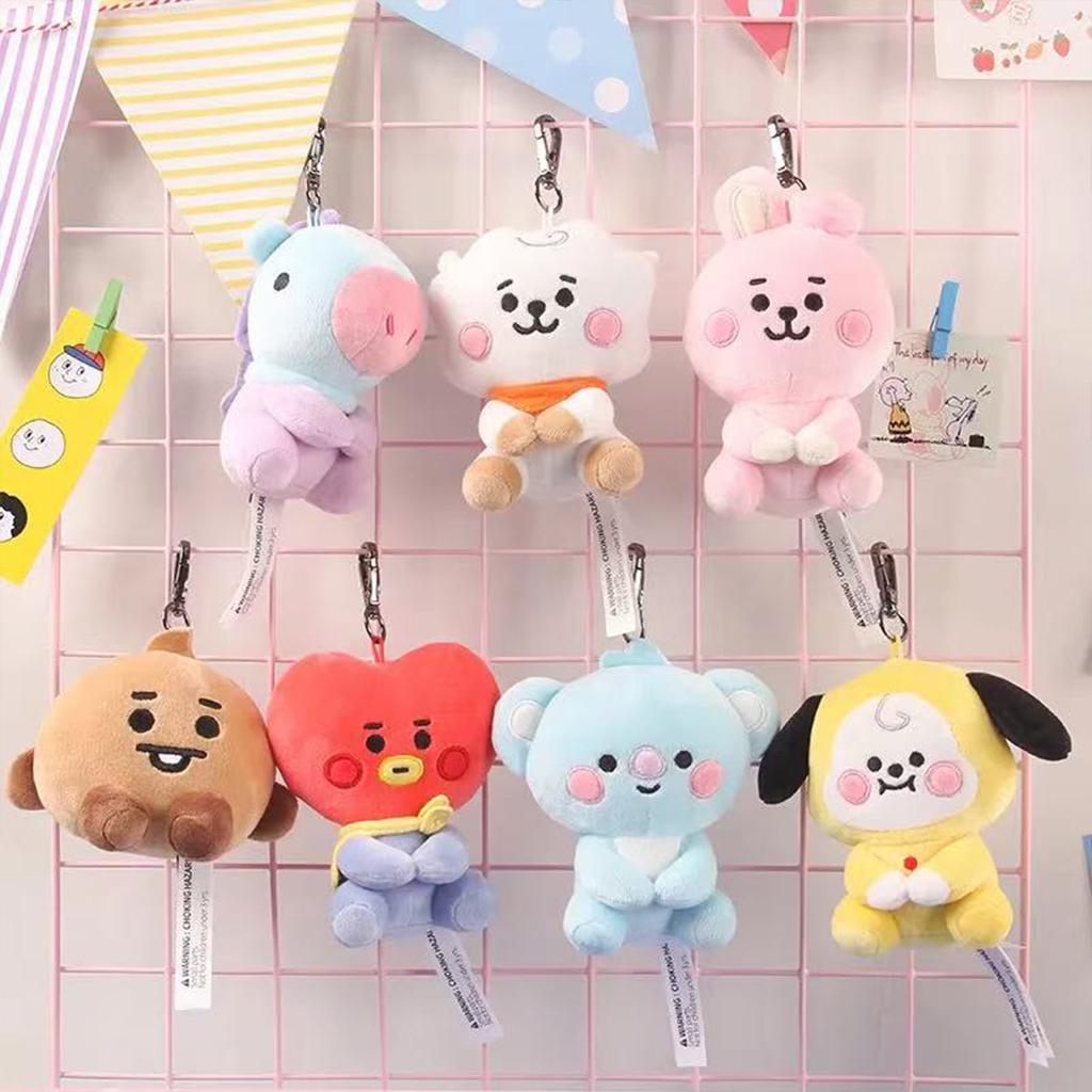 12-24cm Kawaii Cute Plush Mini Doll Bt2I Cartoon Plush Sheep Koala Love Biscuit Little Yellow Dog Plushs Doll Fun Fan Gifts
