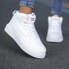 High Top Sneakers Unisex Non Slip Platform Men's Skate Shoes Spring Autumn Casual Leather Skateboard Shoes for Women