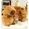 Capybara Backpack Plush Toy Cartoon Stuffed Animal Doll Decoration Gift Kids
