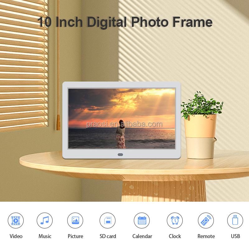 Pros Digital Photo Frame Cheap Price Bulk China Desk Photo Album Video10 Inch Functions Remote Control MP4