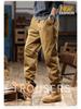 2025 Men's American Retro Harem Overalls - Thickened Spring/Autumn Casual Pants