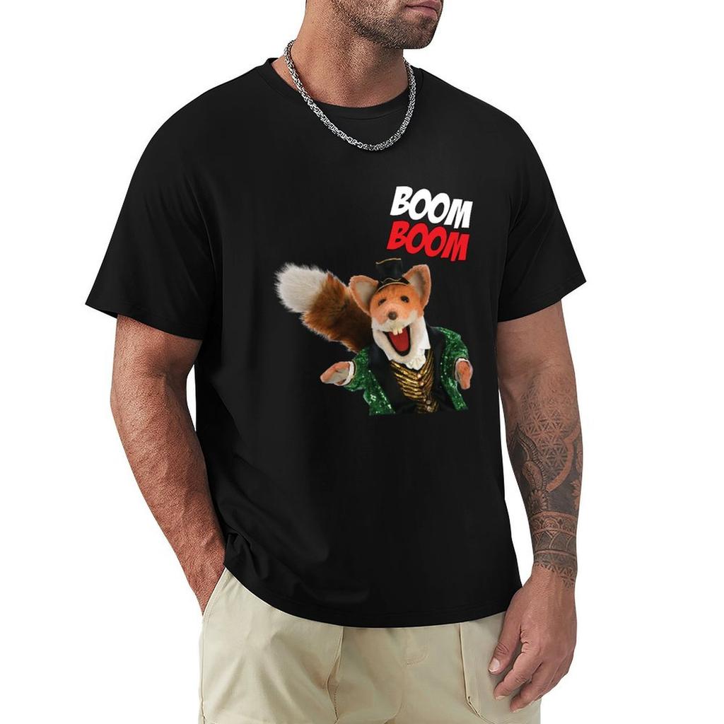 Boom Boom Basil Brush Cool Tshirt Breathable Basic Cotton Tshirt