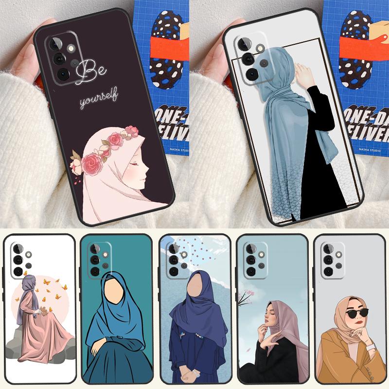 Muslim Islamic Arabic Hijab Gril Case For Samsung Galaxy A05 A06 A26 A16 A56 A36 A22 A32 A52 A54 A34 A14 A55 A15 A53 A33 A35