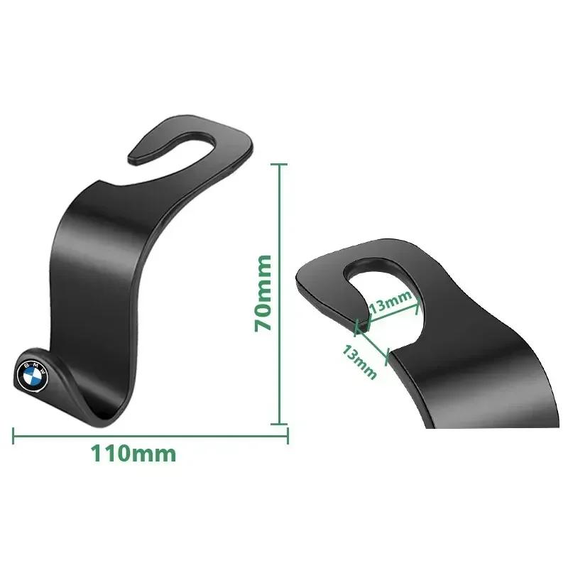 E90 For BMW Auto Seat Headrest Hook Storage Hanger Car Interior Accessories For BMW Performance M2 M3 M5 320 325 E28 E30 E34 E3