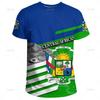 Harajuku The Central African Republic-of Falg Map 3D Printed T Shirt Central African Emblem Graphic T-shirts Men Fashion Clothes