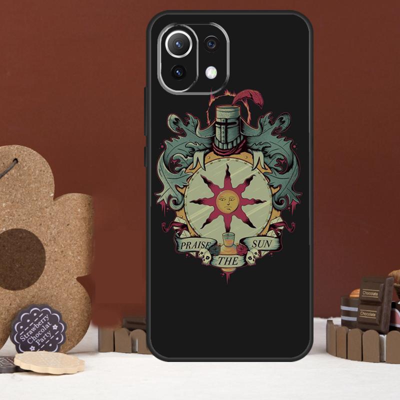 Praise the Sun Dark Souls Case For Xiaomi 15 Ultra 15T 13T 14T 13 14 Pro 17 Pro Max POCO X7 X5 X6 F5 F6 F7 Pro Cover