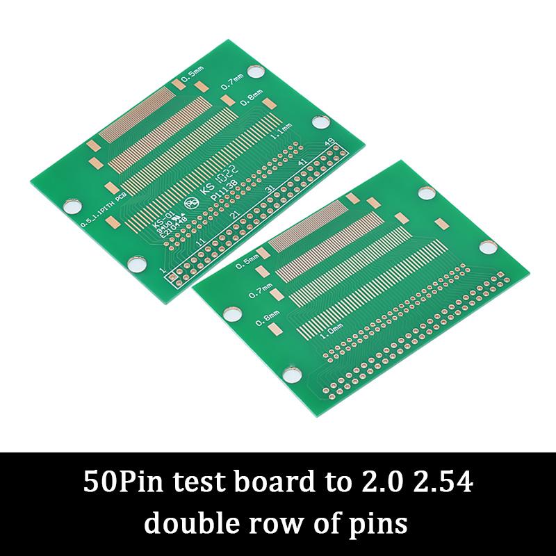 46Pin 50Pin 60Pin 2.0 0.4mm 0.5-1.0mm Pin Pitch TFT LCD SMD To DIP Adapter Board 2.54 pin space Pinboard Test Module FPC PCB