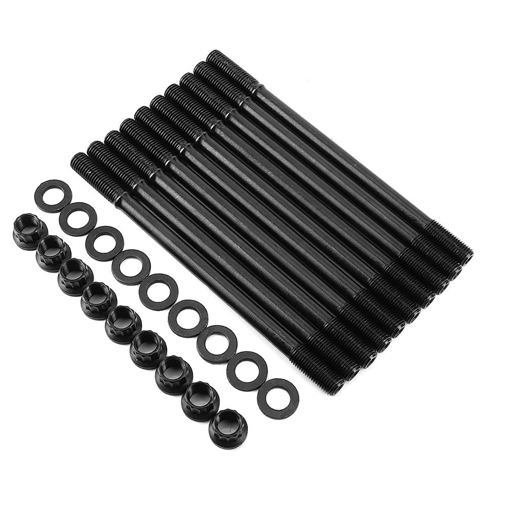 Cylinder Head Stud Kit Fit for Honda Acura 1.8L B18C1 GSR B18C5 TypE R Series DOHC VTEC Engines