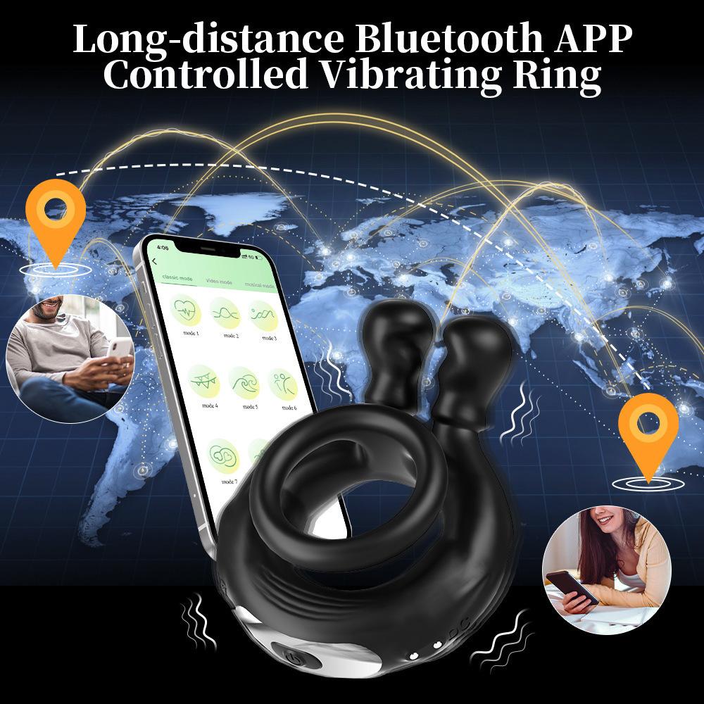 Vibrating Cock Ring, 10 Vibrations with Heating Penis Ring Vibrator Sex Toys for Men, Adult Toys Vibrating Penis Ring Male Sex Toys