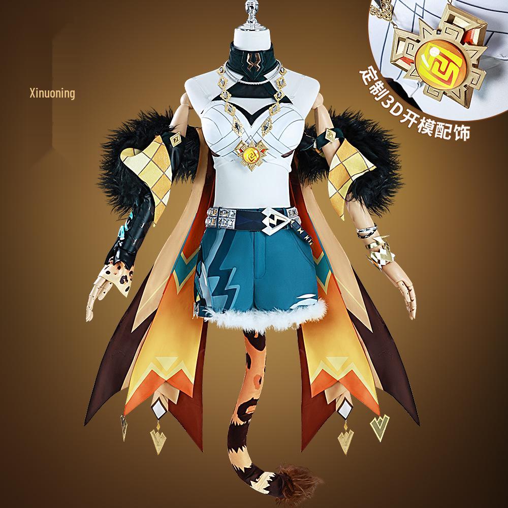 Kostým pro cosplay Genshin Impact Natlan Sinonyn pro ženy - Anime halloweenský hrací oděv