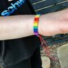 Rainbow Bracelet On A String Rainbow Lgbt String Unisex