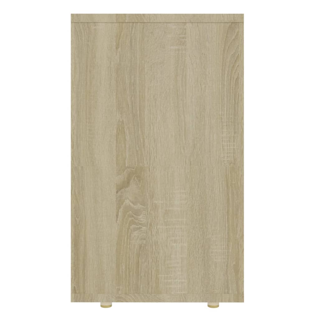 3 Piece Side Table Set Sonoma Oak Particleboard