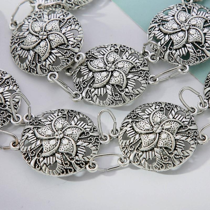 Adjustable Flower Dance Beach Waist Decoration Women's Hollow Flower Chain Belt for Belly Dance and Summer Jewelry