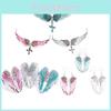Angel Wing Chain Necklace With Multilayer Design For Ladies Gift