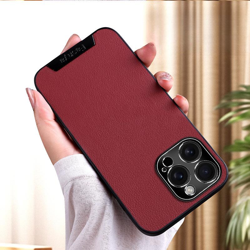 

Распакуйте кронштейн-гироскоп Подходит для чехла для мобильного телефона Apple 16 ProMax Высококачественная кожа WENiphone15 Защита от падений iPhone X/XS