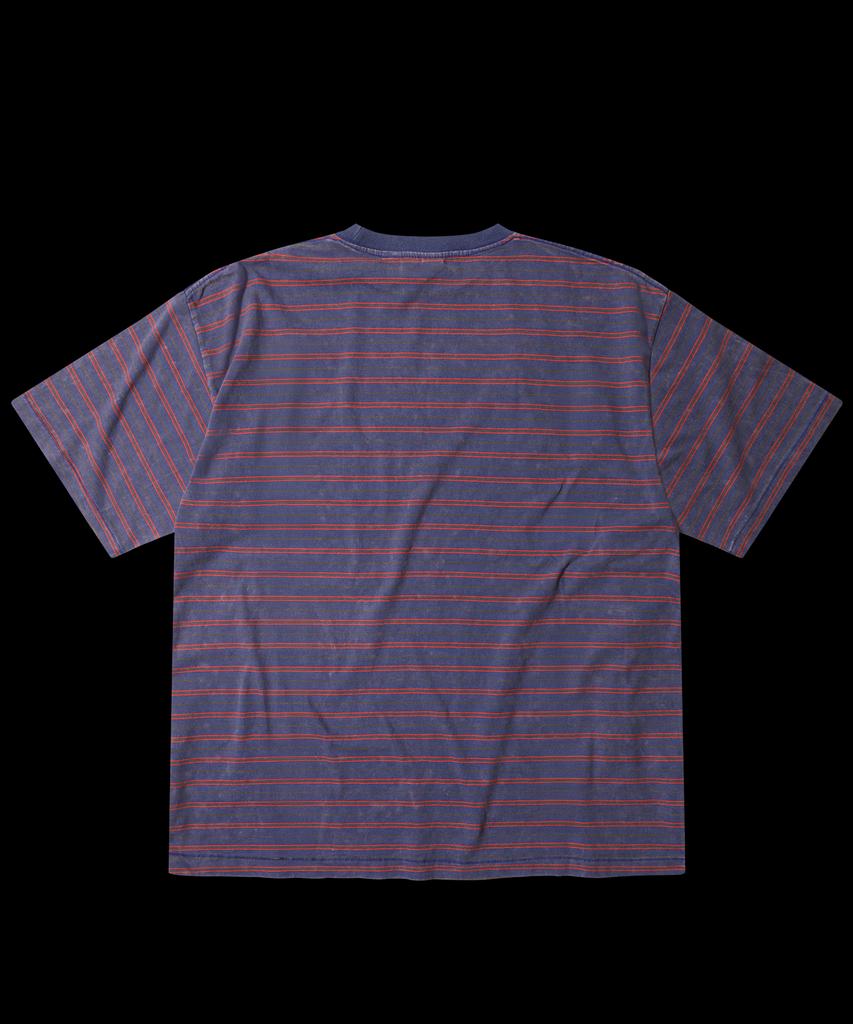 RAR Vintage Striped Border Tee_Navy