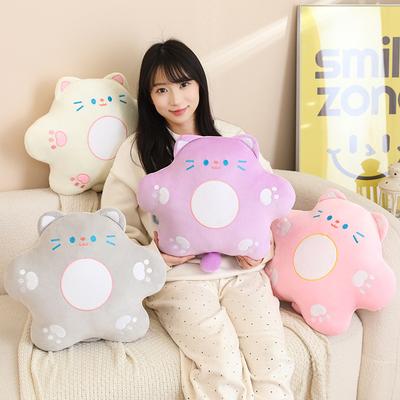 Soft Cat Throw Pillow Plush Toy Doll Kitten Doll Home Pillow Cushion Girl Doll