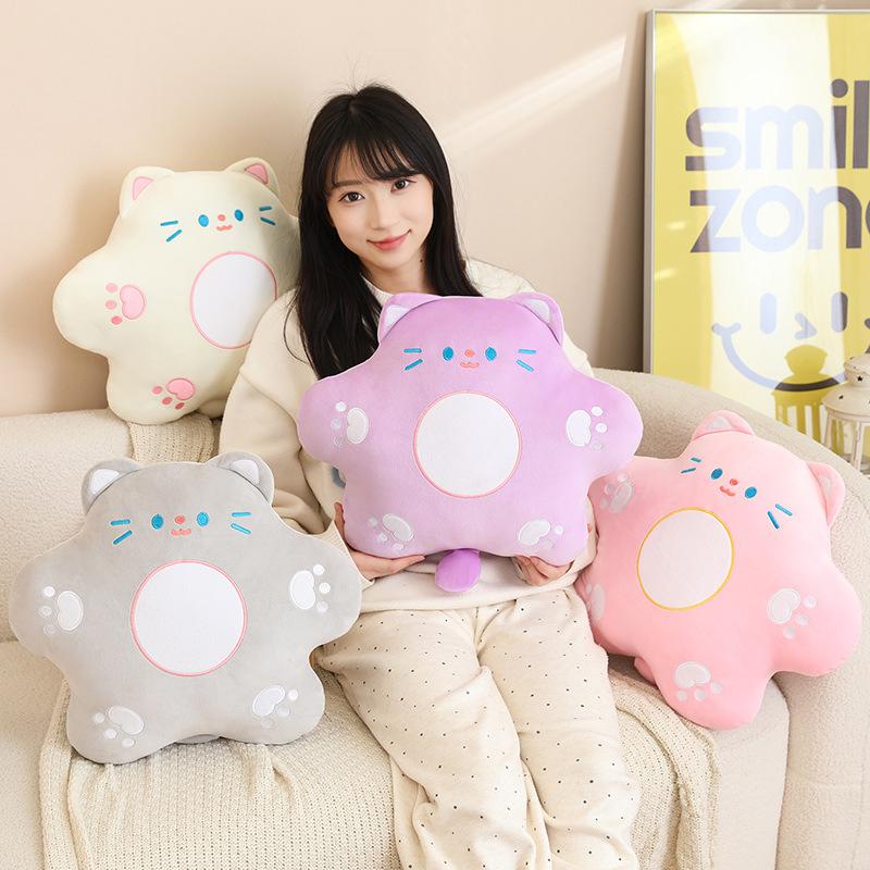 Soft cat throw pillow plush toy doll kitten doll home pillow cushion girl doll