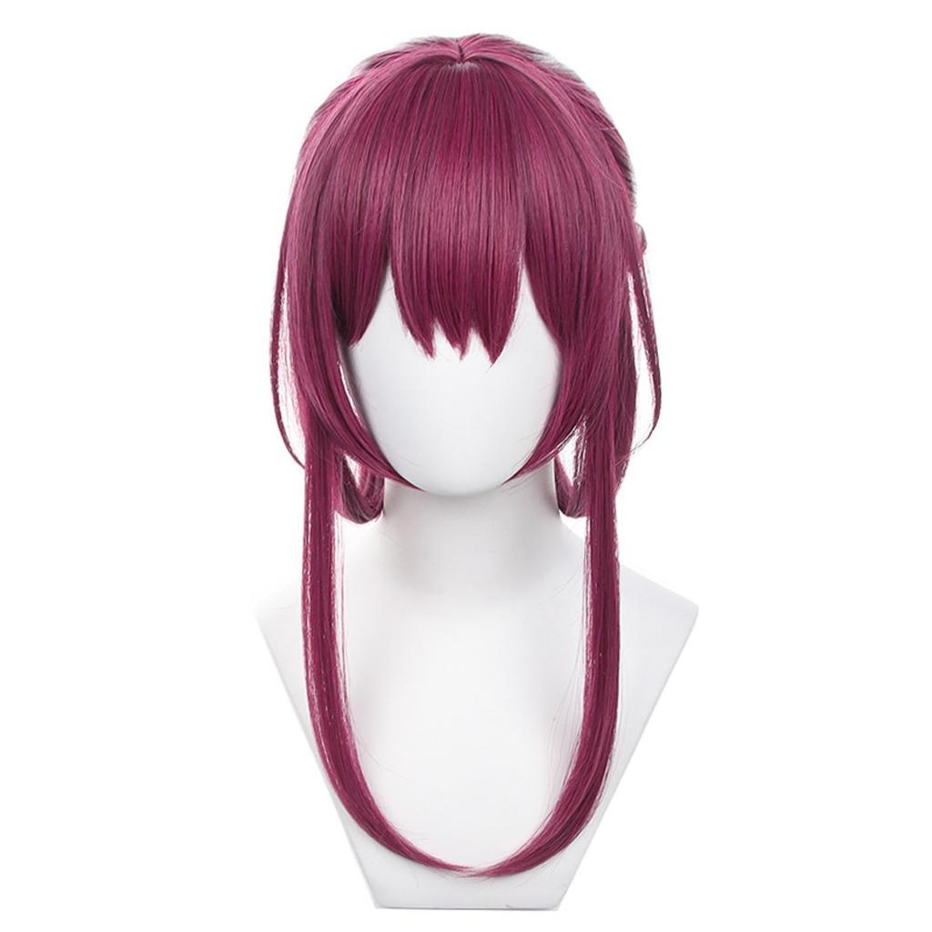 Collapse Star Rail Kafka Cosplay Anime Costume Wig with Wig 45cm Wig, Heat-Resistant Net,