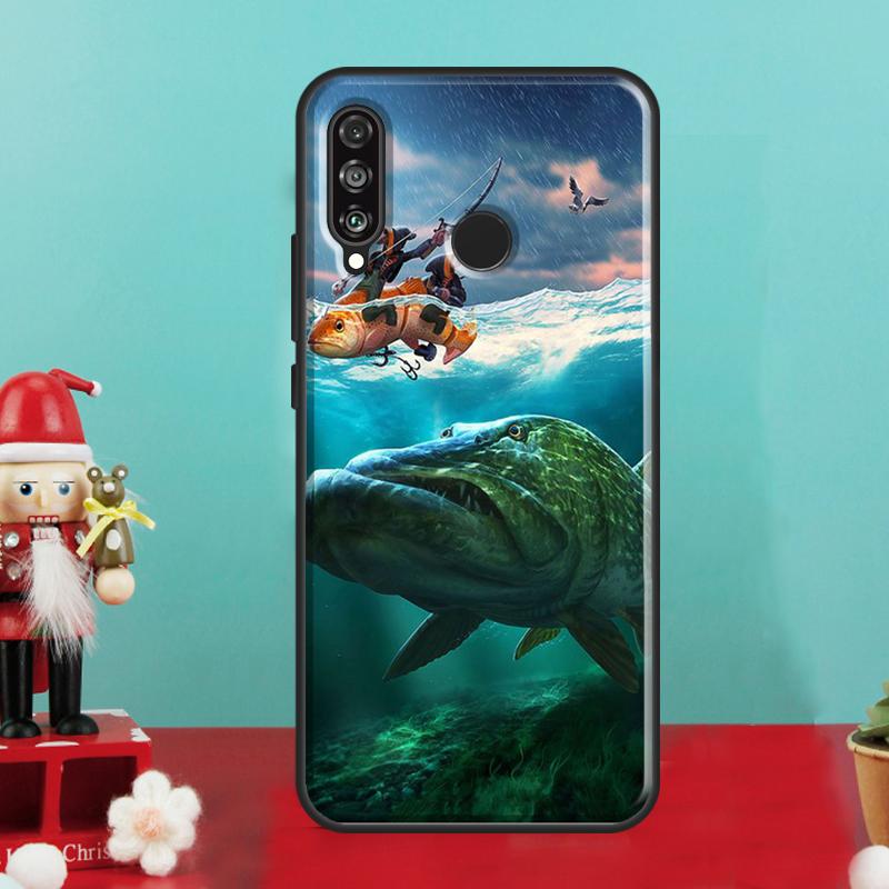 

Fishing Painting For Huawei Nova Y70 Y90 Y60 Y72 Y73 Y61 Y91 9 10 SE 12i 12s 11i 8i P30 P40 Lite P60 Pro Case Huawei P40 Lite 4G