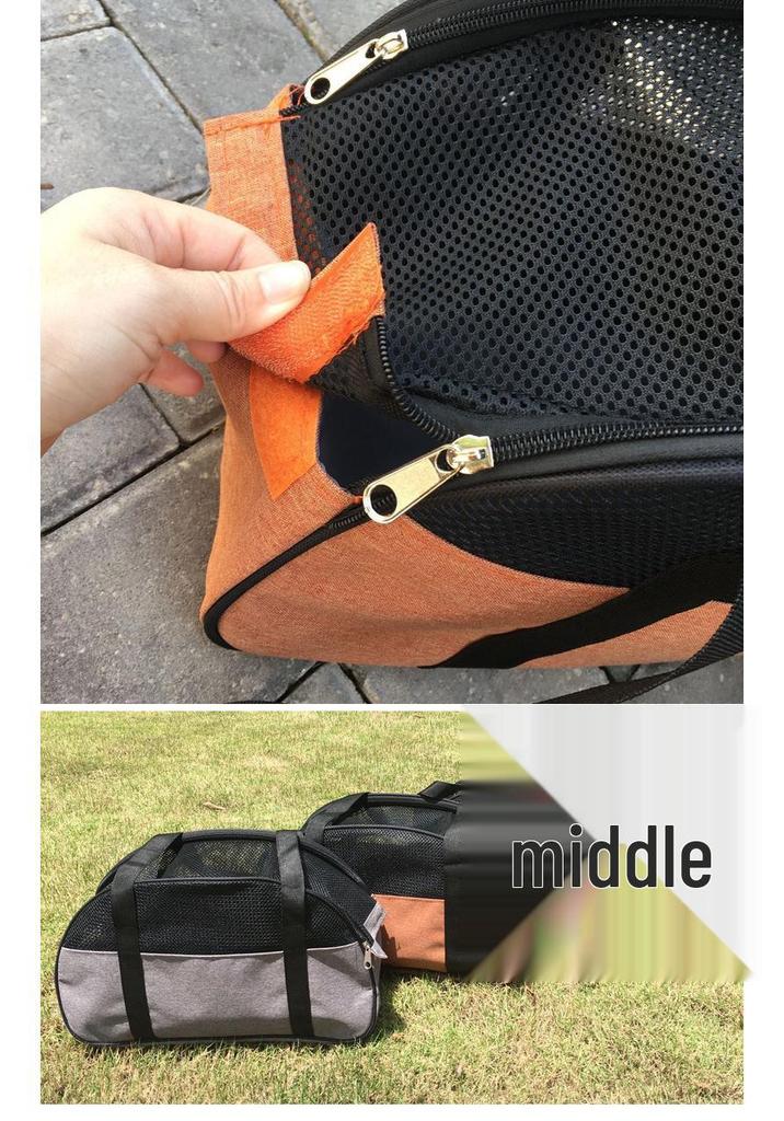 Breathable Mesh Pet Carrier Bag for Dogs, Cats, and Rabbits