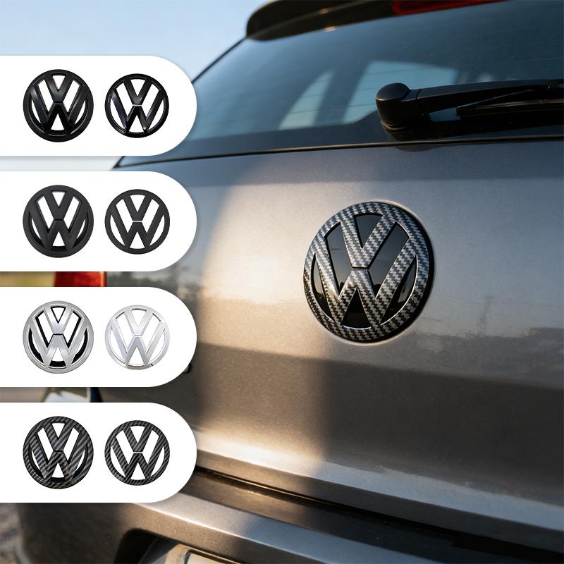 SVLHP1 For Volkswagen Polo 2011 2012 2013 6R0853600A ABS VW Car Front Logo Grille Badge Trunk Emblem Decoration Replacement Accessories