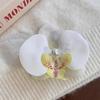 Sweet Gradient Pinkl Green Orchid Flower Hairpins For Women Korean Pearl Duckbill Clip Seaside Wedding Photo Hair Tool