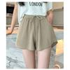 Loose Flesh-shielding Thin Casual Wide-leg Pants Women Thin Wear High-waisted Drawstring Sports Shorts