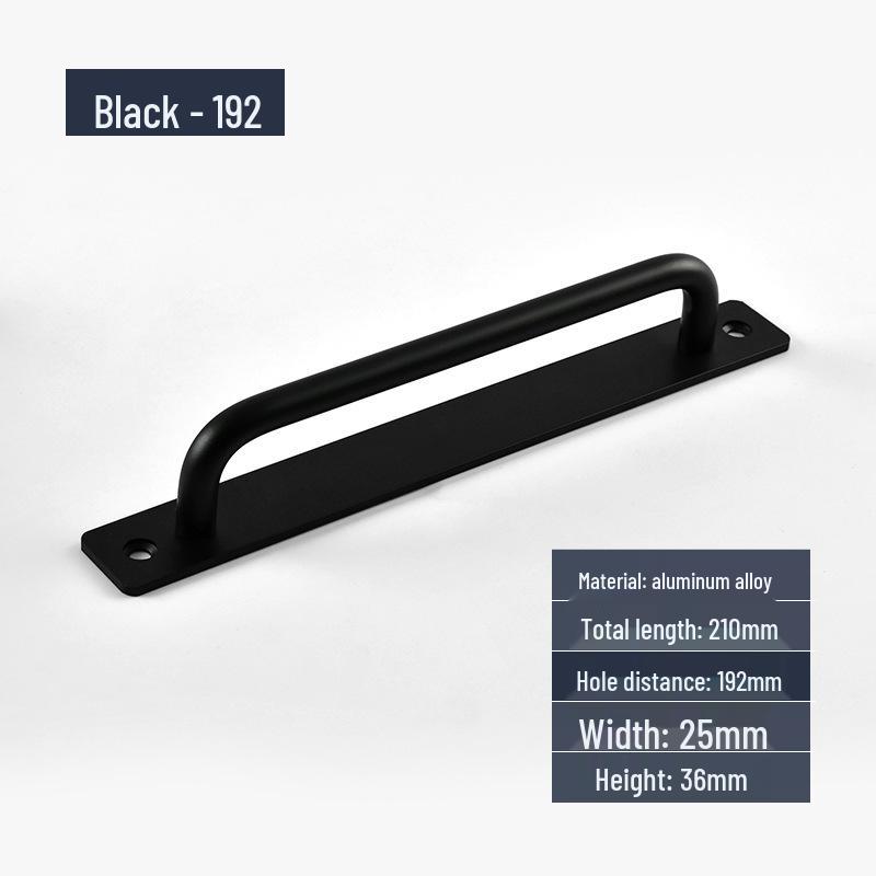 Aluminum Alloy Surface-Mounted Handle for Sliding Glass and Wooden Doors