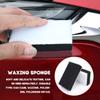 Car Double-side Cleaning Sponge Wipe Multifunctional White Nanofiber Scrubbing Pad Automotive Interior Detailing Cleaning Block