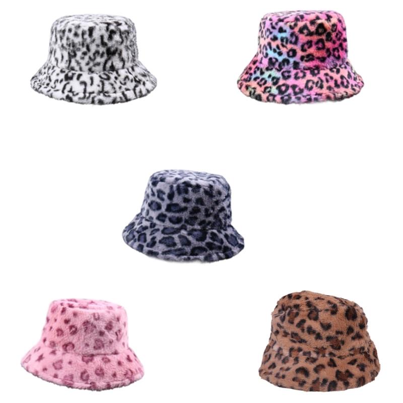 Winter Plush Bucket Hat Warm Fisherman Hat Outdoor Activity Fashionable Hat for Outdoor Activities and Daily Wear