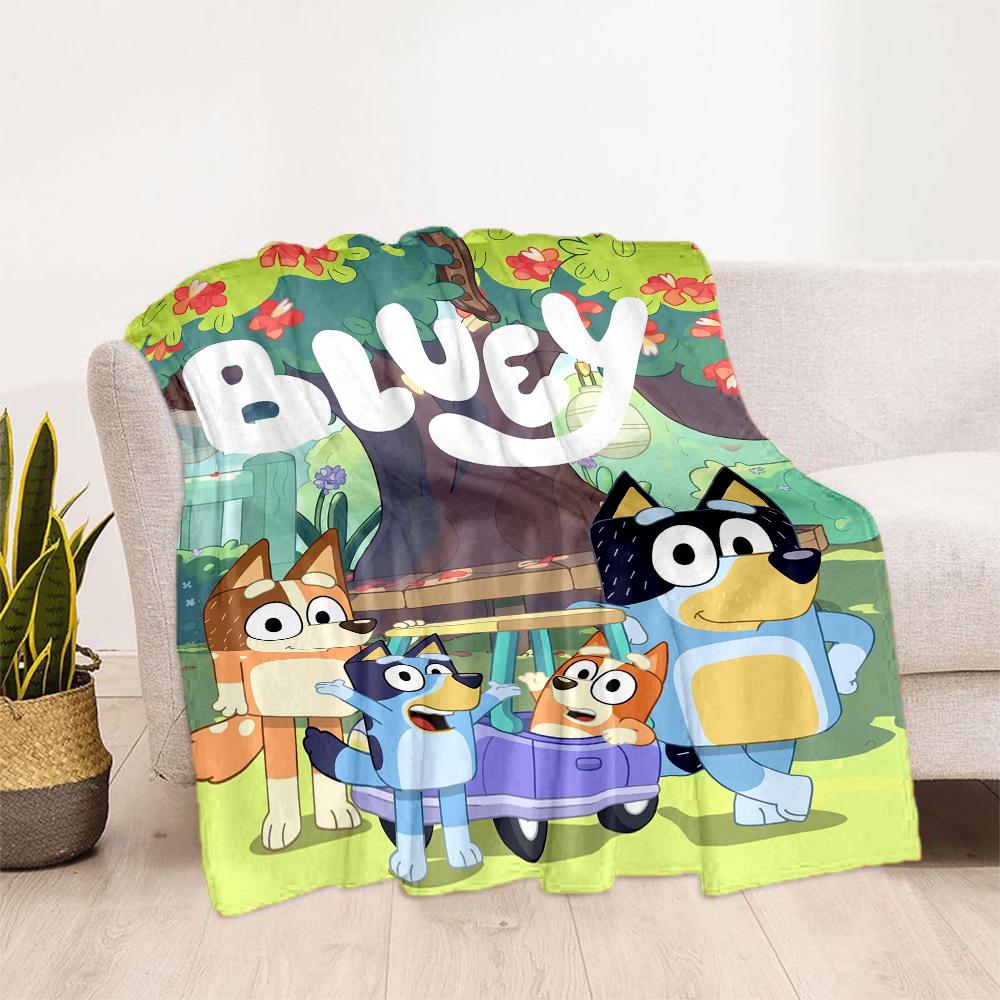 Bluey's Adventure Forest Blanket Comfortable Suitable for Bedding Sofa Livingroom for All Occasions Playful Design