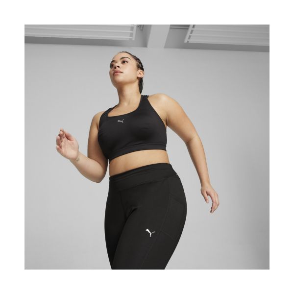 Puma Logo Elastic Comfortable Moisture-Wicking Sports Tank Top Women Tops Black 524953-01