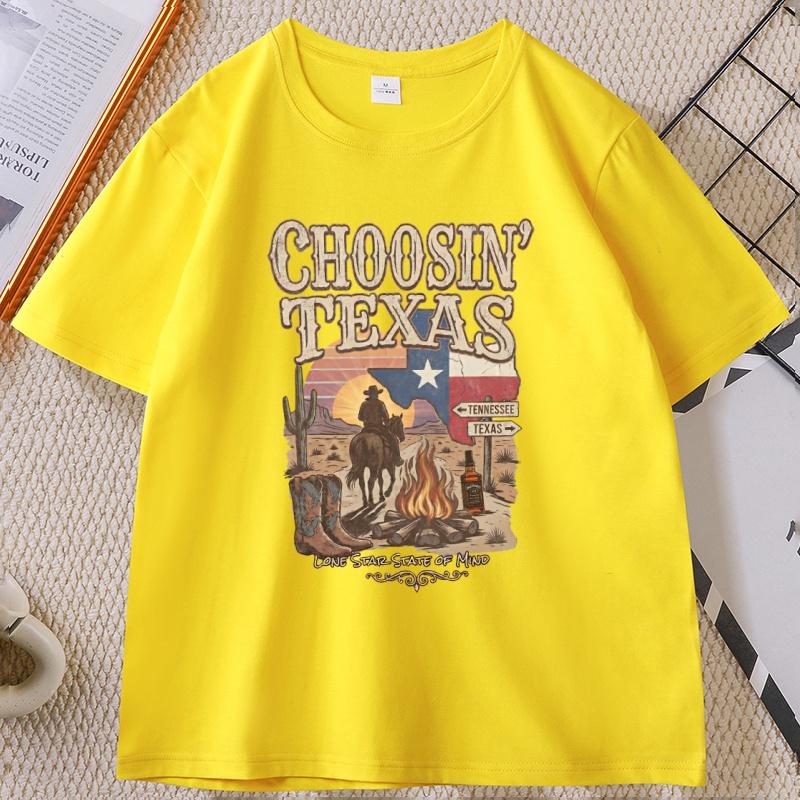 Vintage Country Music Merch Tshirt for Unisex Women Retro Western Cowboy T Shirt Soft Breathable Round Neck Tees Unisex Clothes