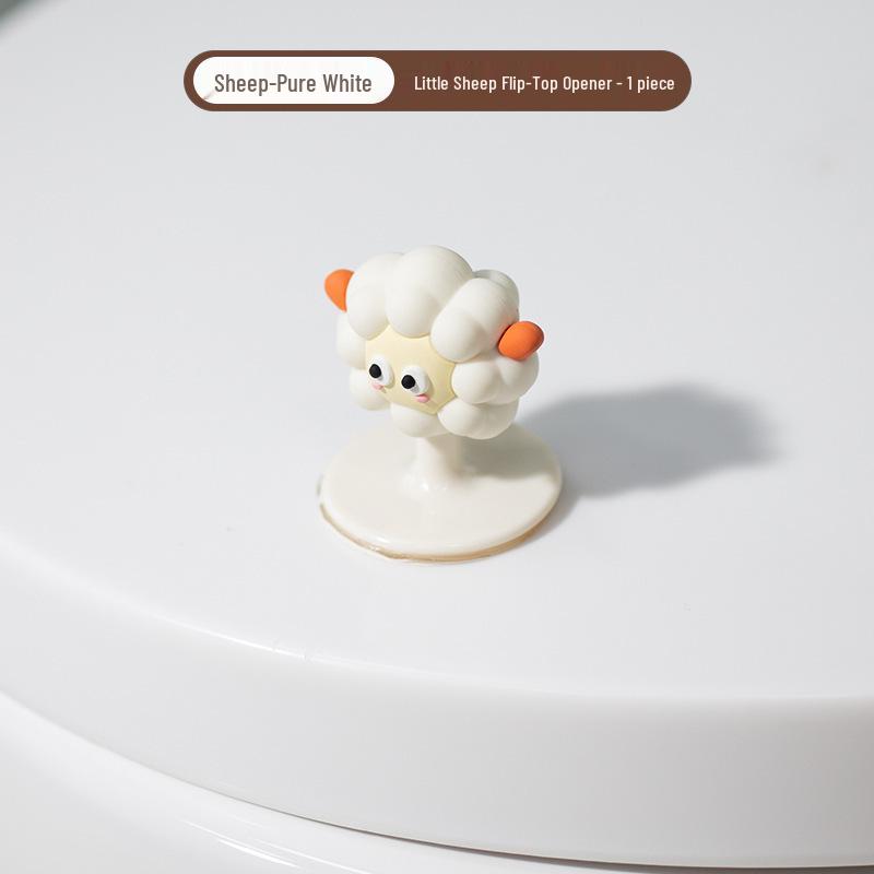 Cartoon Toilet Seat Lifter: Creative Anti-Stain Handle for Easy Bathroom Lid Opening