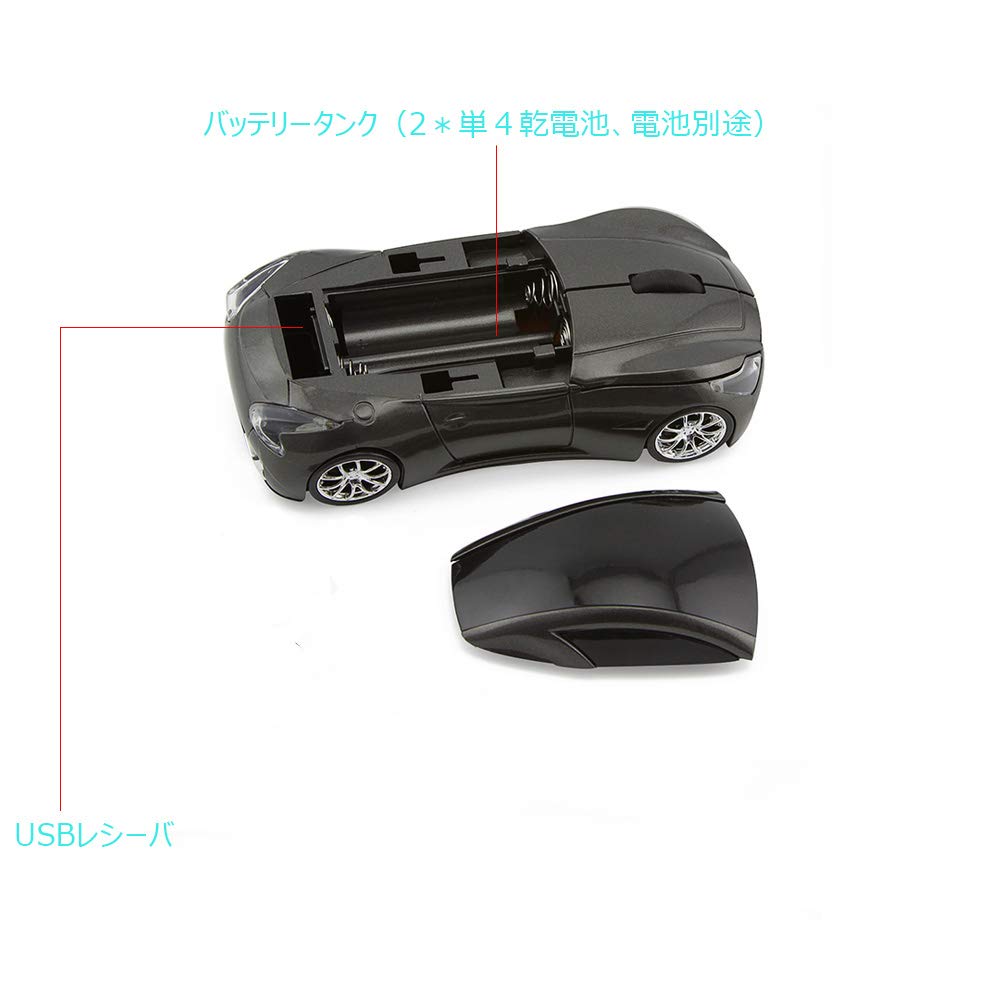 RUUNNER Cool Small Car Wireless Cool Sports Optical Cordless USB High 10M Reception 8 Colors Available Mouse, Mouse, Car-Shaped, Car-Style, Compact,