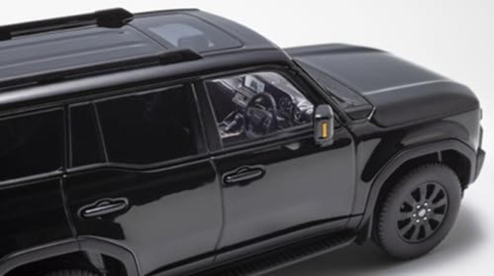 Kyosho Original Měřítko Toyota Land Cruiser 250 ZX Volitelné kolo Hotový produkt KS03927BK 1/43 Ver. (Černá)