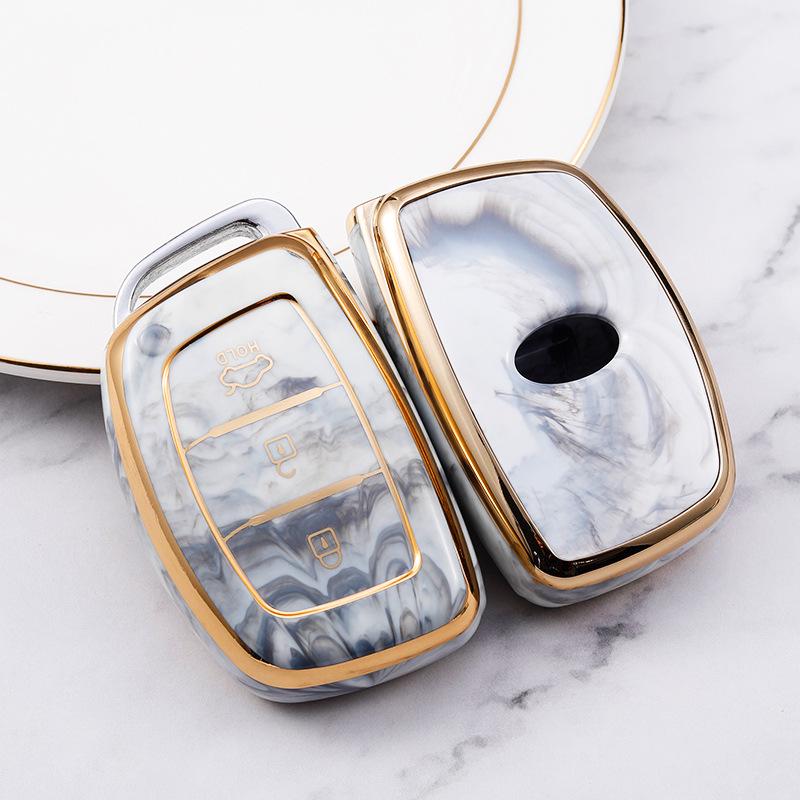 Moderne Autoschlüsselhülle für ix25, ix35, Sonata, Elantra, Mistra - Schützende Schale Tasche